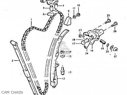 CAM CHAIN - GS425E 1979 (N) GENERAL EXPORT (E01)