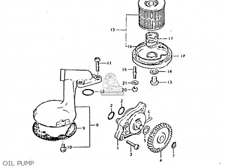 OIL PUMP - GS425E 1979 (N) GENERAL EXPORT (E01)