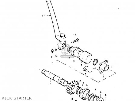 KICK STARTER - GS425E 1979 (N) GENERAL EXPORT (E01)
