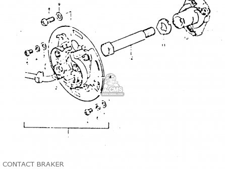 CONTACT BRAKER - GS425E 1979 (N) GENERAL EXPORT (E01)