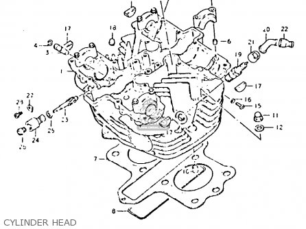 CYLINDER HEAD - GS425E 1979 (N) GENERAL EXPORT (E01)