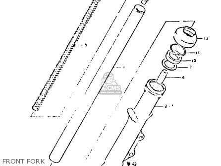 FRONT FORK - GS425E 1979 (N) GENERAL EXPORT (E01)