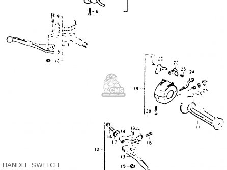 HANDLE SWITCH - GS425E 1979 (N) GENERAL EXPORT (E01)