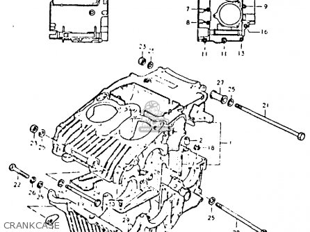 CRANKCASE - GS425E 1979 (N) GENERAL EXPORT (E01)