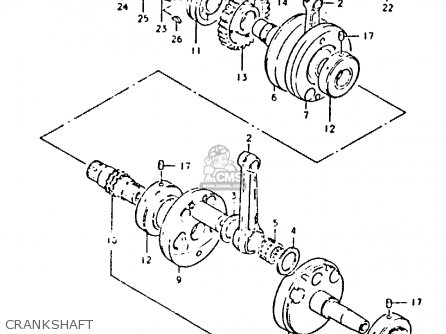 CRANKSHAFT - GS425E 1979 (N) GENERAL EXPORT (E01)