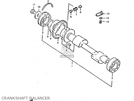 CRANKSHAFT BALANCER - GS425E 1979 (N) GENERAL EXPORT (E01)