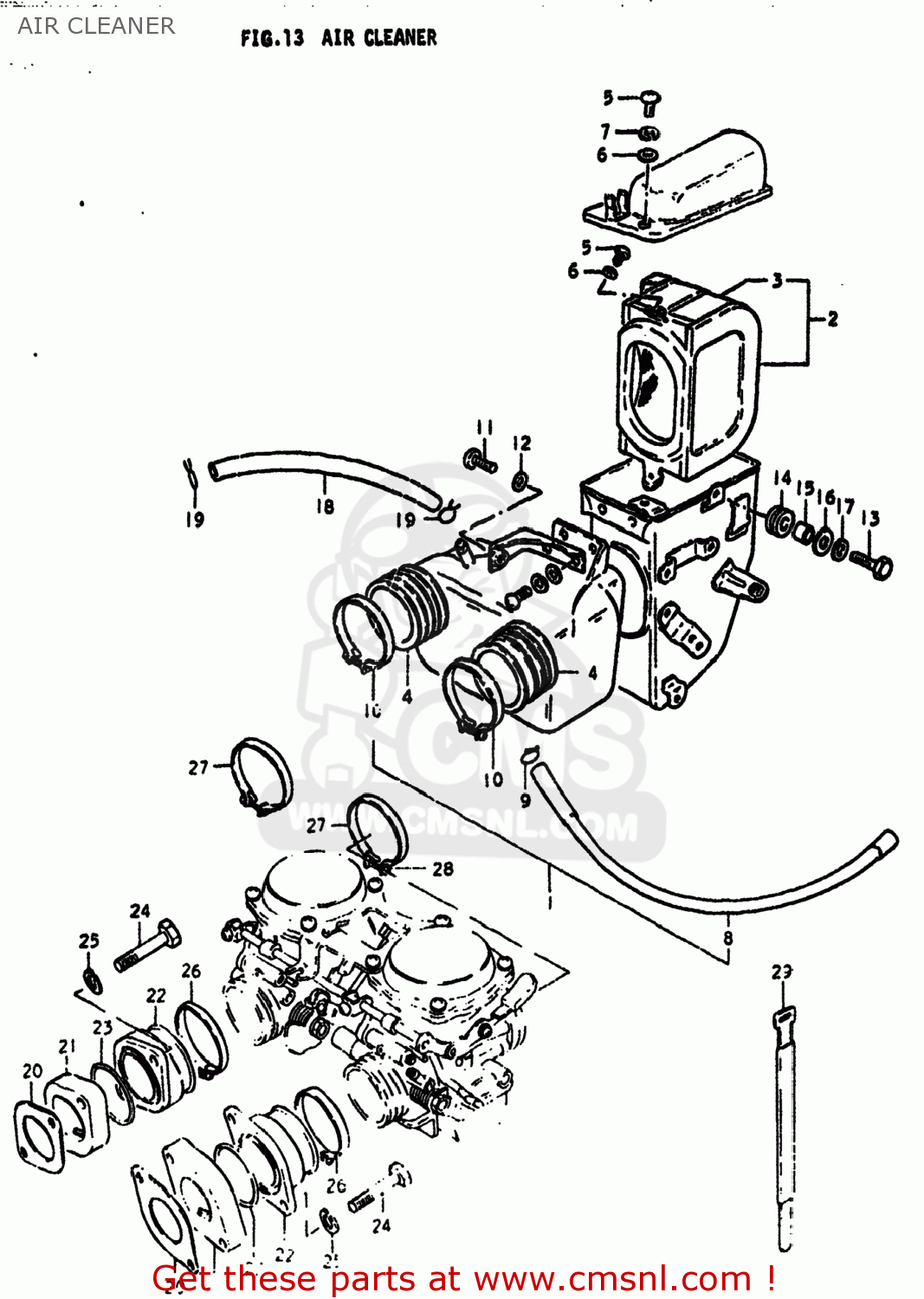 AIR CLEANER GS425E 1979 (N) USA (E03)