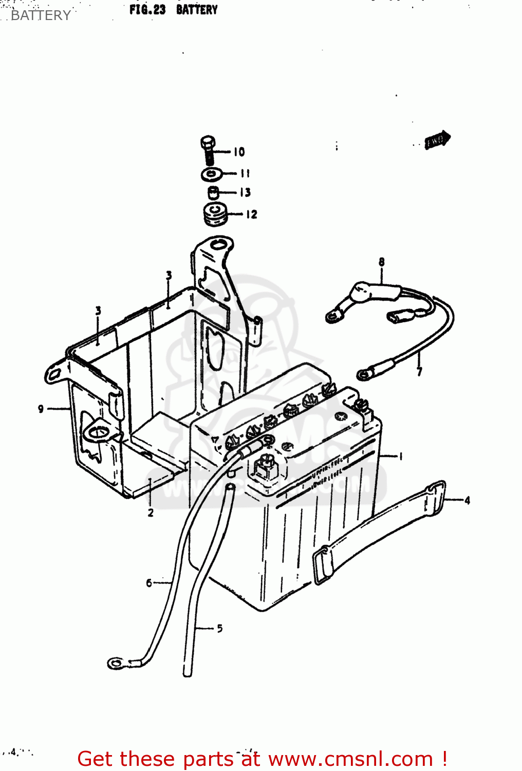 BATTERY GS425E 1979 (N) USA (E03)