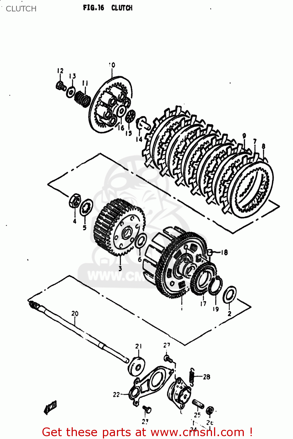 CLUTCH GS425E 1979 (N) USA (E03)