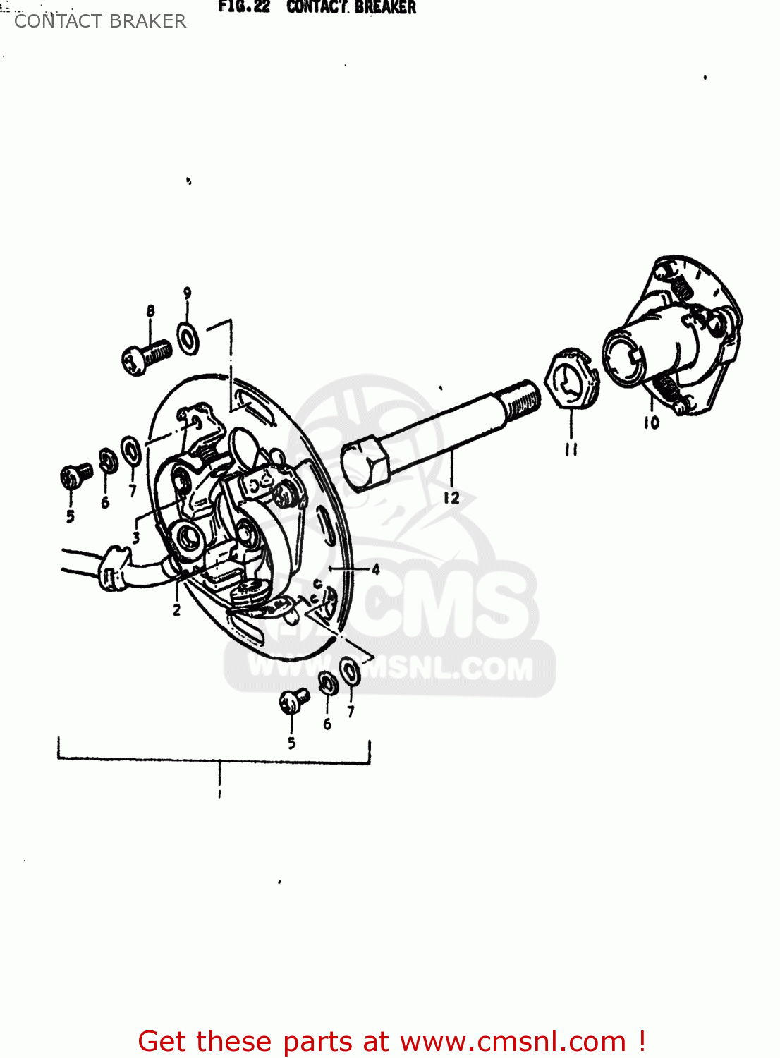 CONTACT BRAKER GS425E 1979 (N) USA (E03)