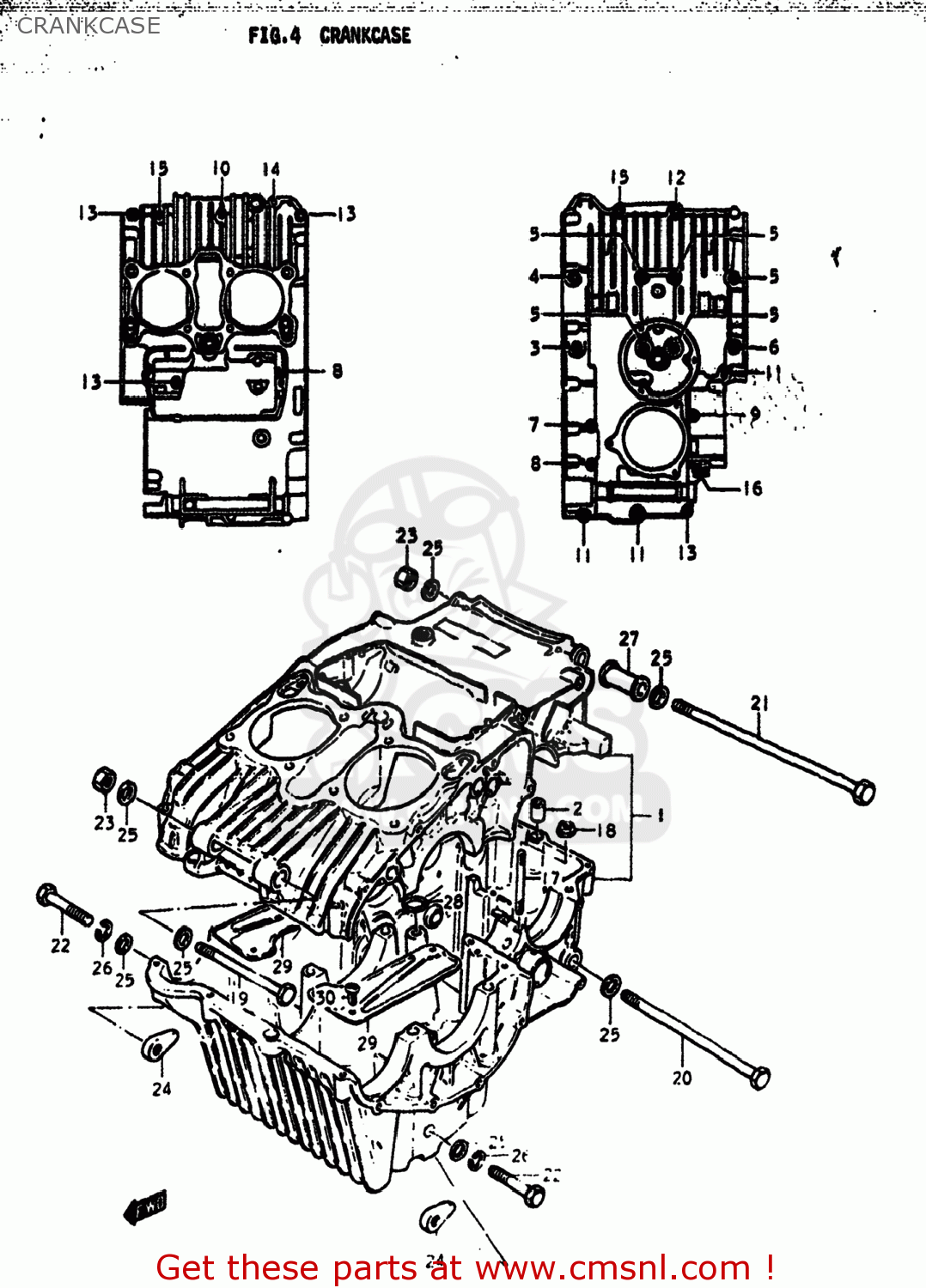 CRANKCASE GS425E 1979 (N) USA (E03)
