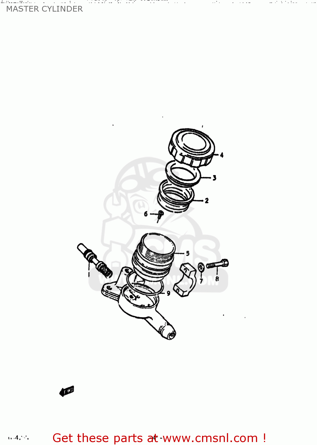 MASTER CYLINDER GS425E 1979 (N) USA (E03)