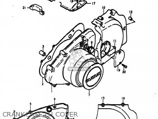 CRANKCASE LH COVER - GS425E 1979 (N) USA (E03)