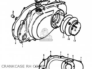 CRANKCASE RH COVER - GS425E 1979 (N) USA (E03)
