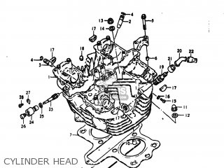 CYLINDER HEAD - GS425E 1979 (N) USA (E03)