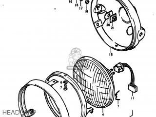 HEADLAMP - GS425E 1979 (N) USA (E03)