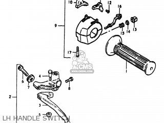 LH HANDLE SWITCH - GS425E 1979 (N) USA (E03)