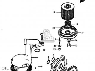 OIL PUMP - GS425E 1979 (N) USA (E03)