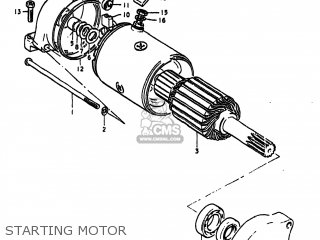STARTING MOTOR - GS425E 1979 (N) USA (E03)