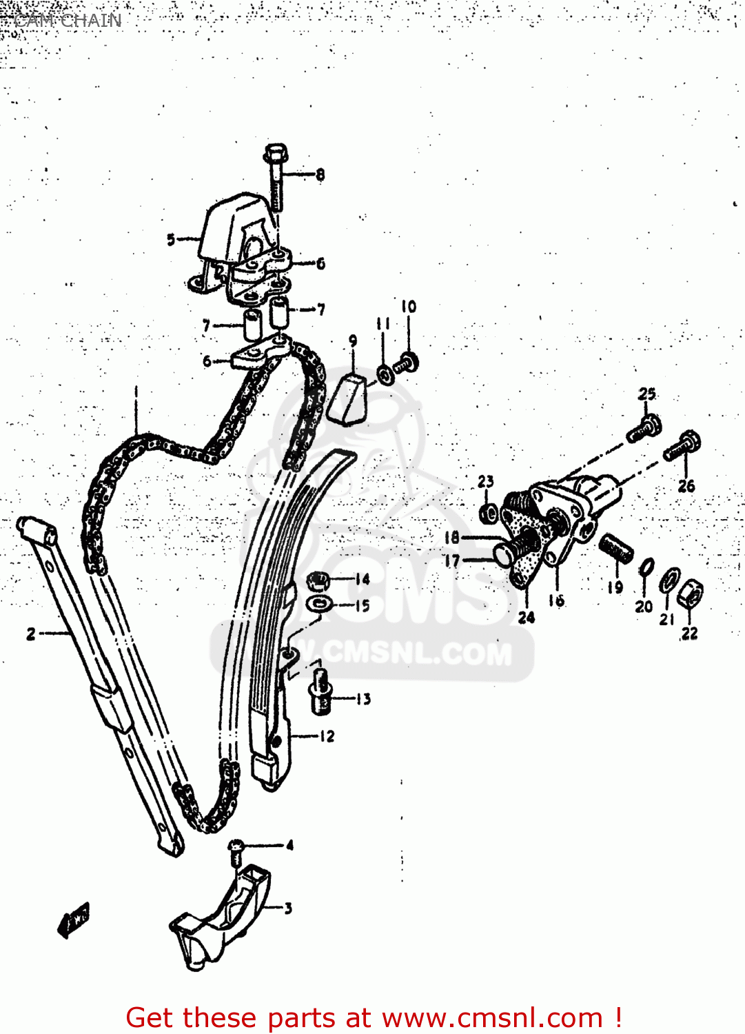 CAM CHAIN GS425L 1979 (N) USA (E03)