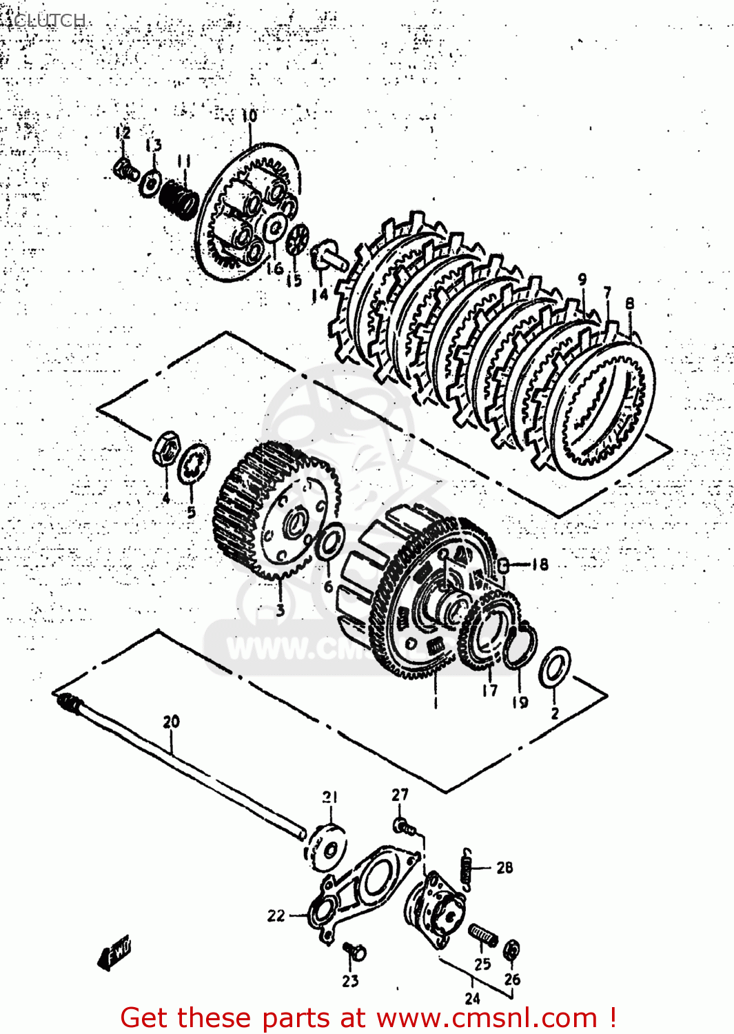 CLUTCH GS425L 1979 (N) USA (E03)