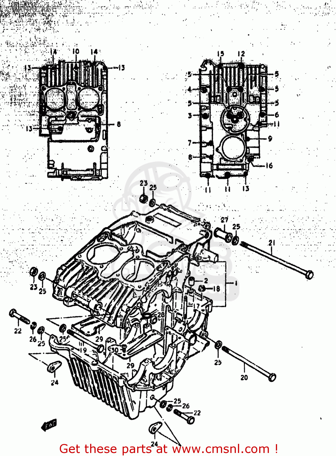 CRANKCASE GS425L 1979 (N) USA (E03)
