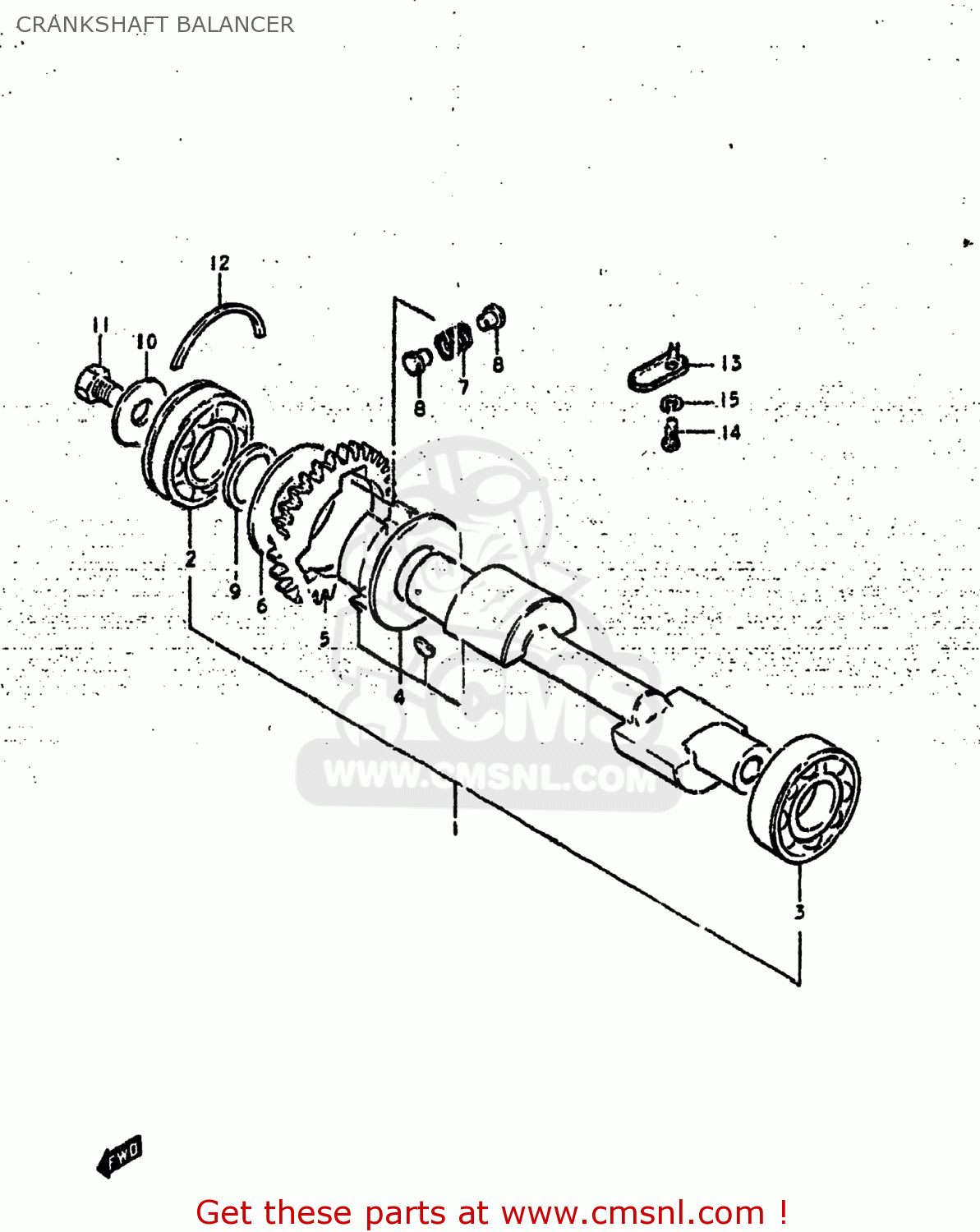 CRANKSHAFT BALANCER GS425L 1979 (N) USA (E03)