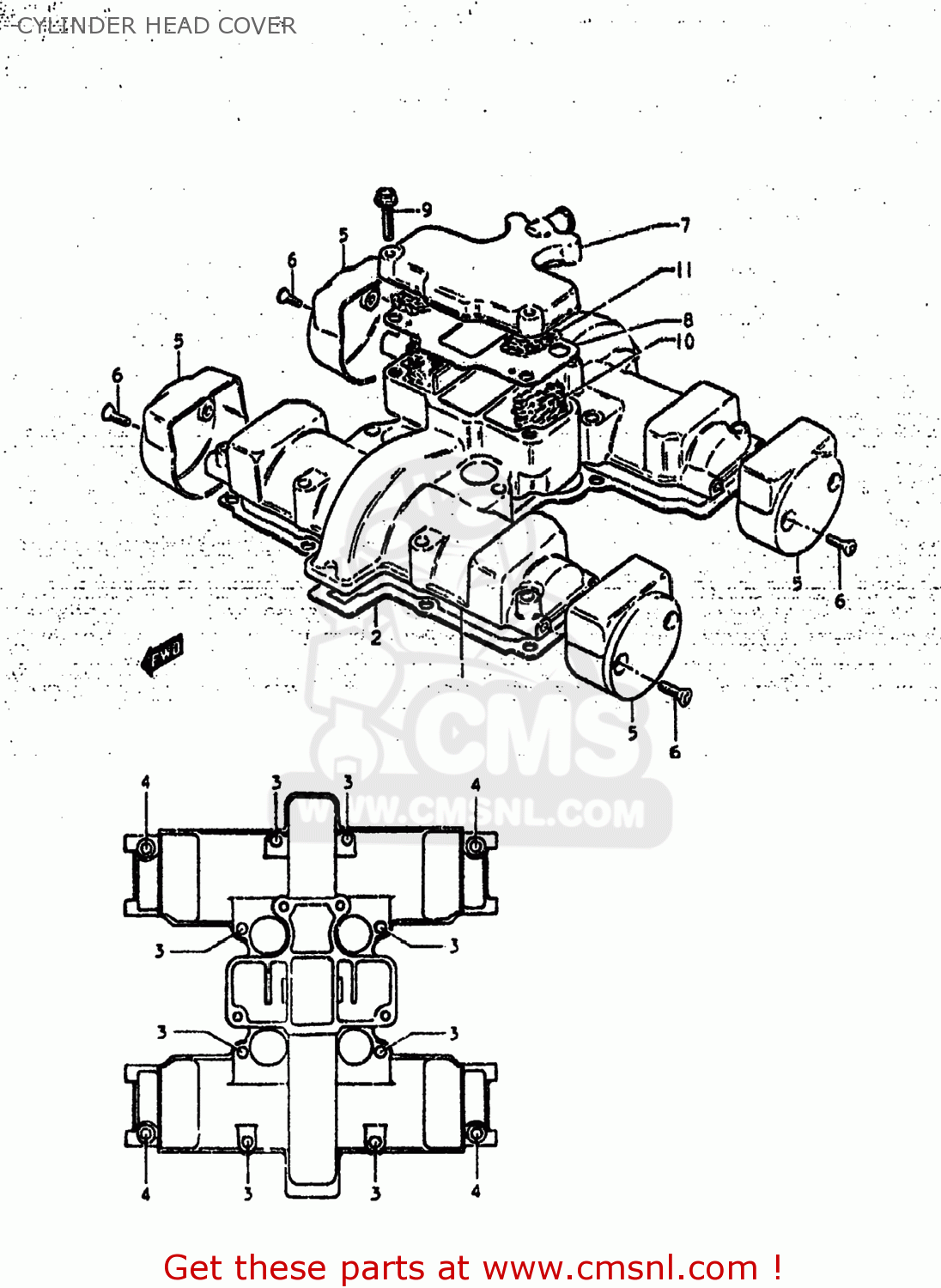 CYLINDER HEAD COVER GS425L 1979 (N) USA (E03)