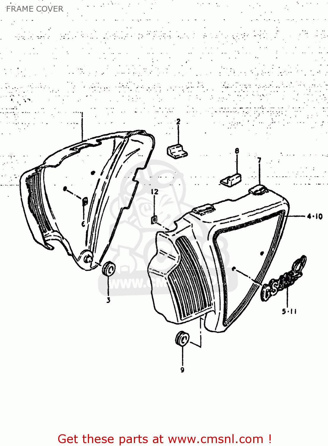 FRAME COVER GS425L 1979 (N) USA (E03)