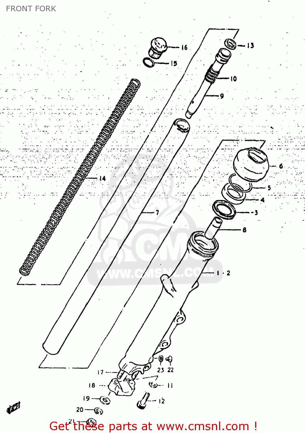 FRONT FORK GS425L 1979 (N) USA (E03)