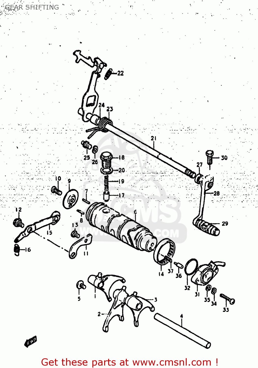 GEAR SHIFTING GS425L 1979 (N) USA (E03)
