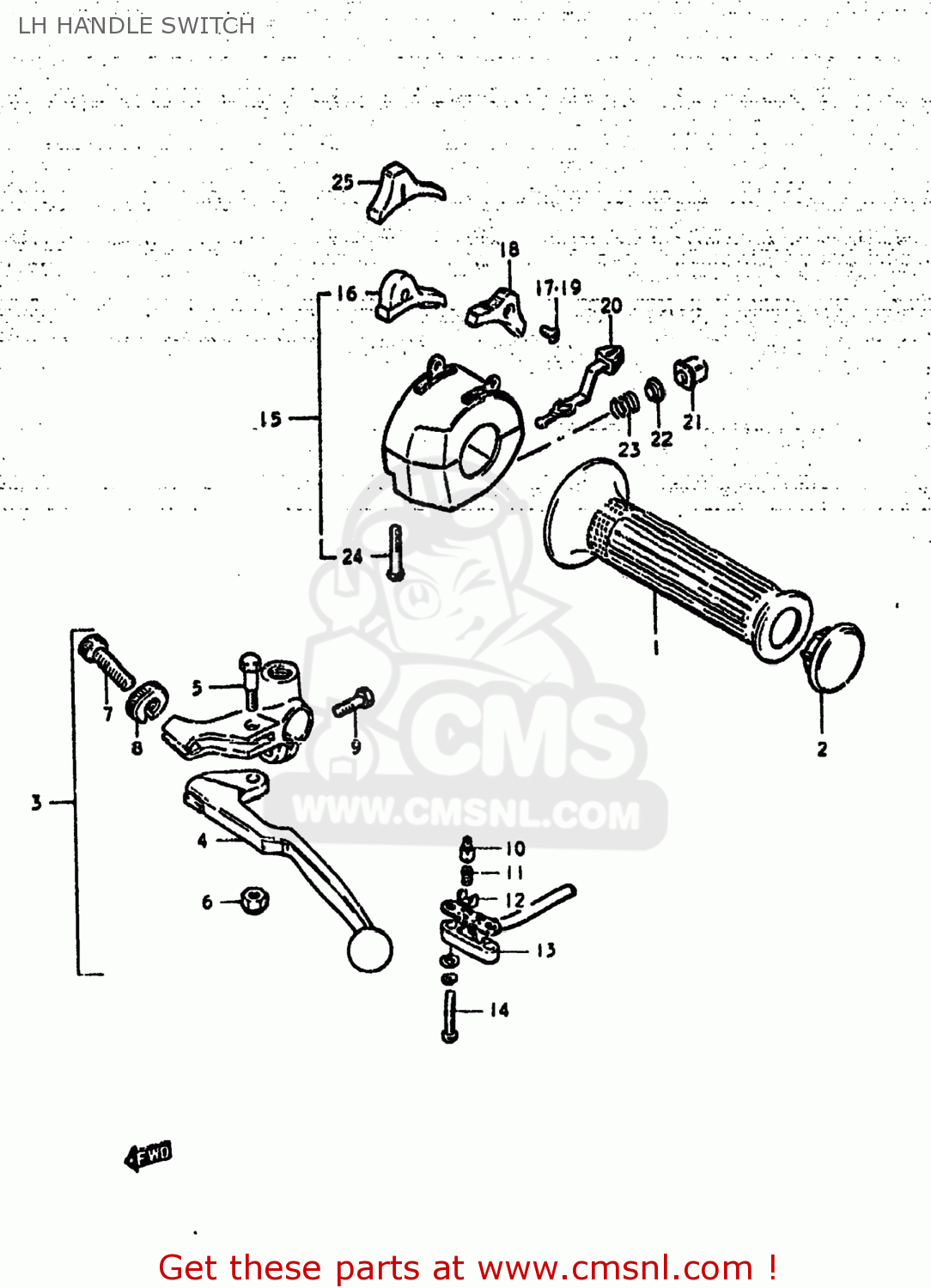 LH HANDLE SWITCH GS425L 1979 (N) USA (E03)