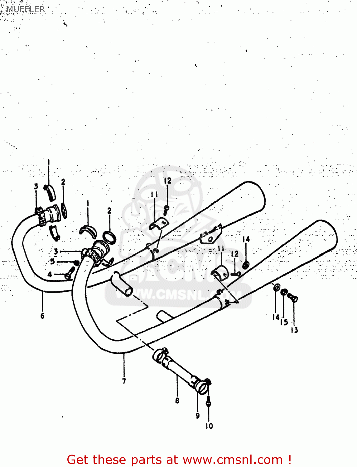 MUFFLER GS425L 1979 (N) USA (E03)