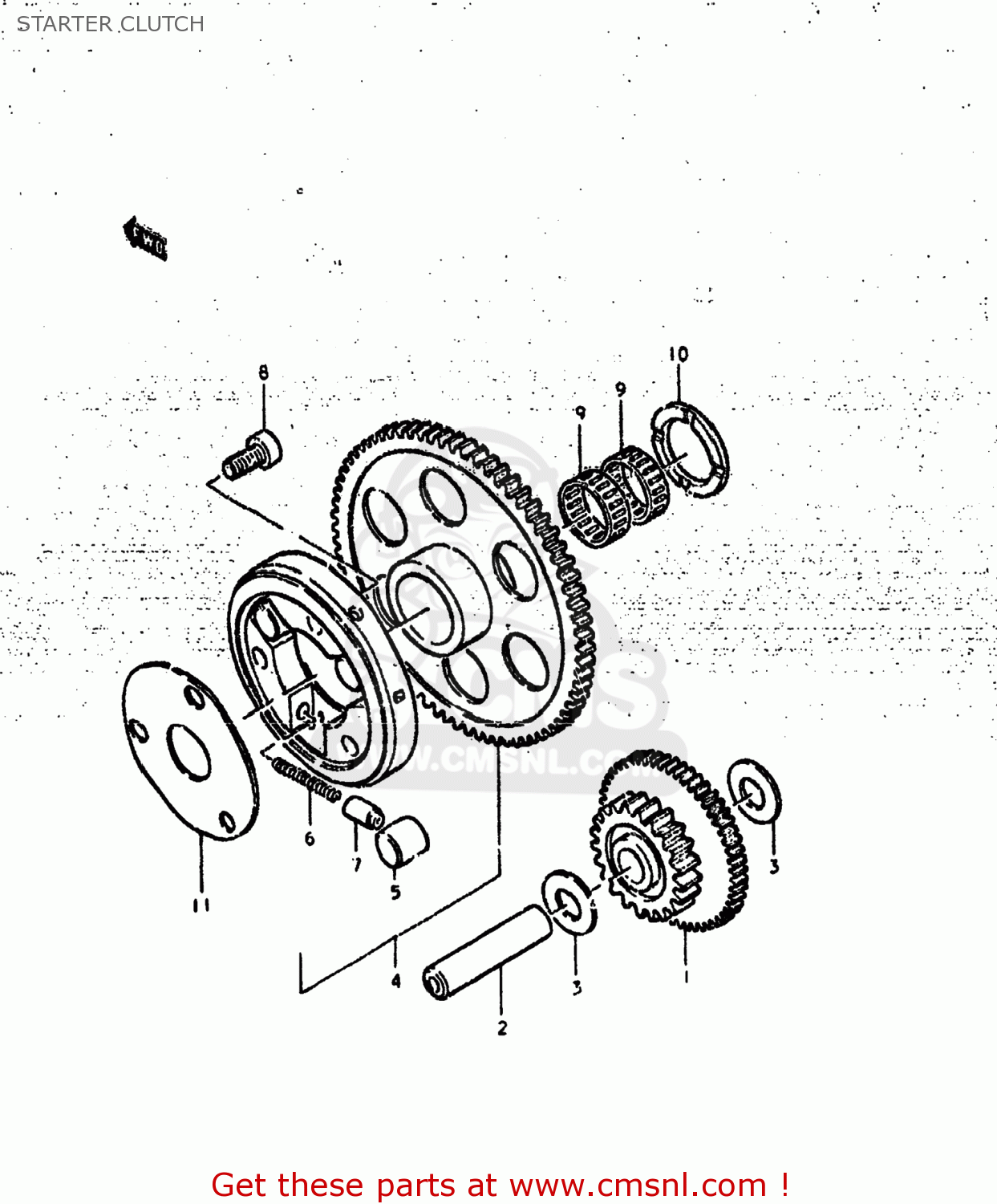 STARTER CLUTCH GS425L 1979 (N) USA (E03)