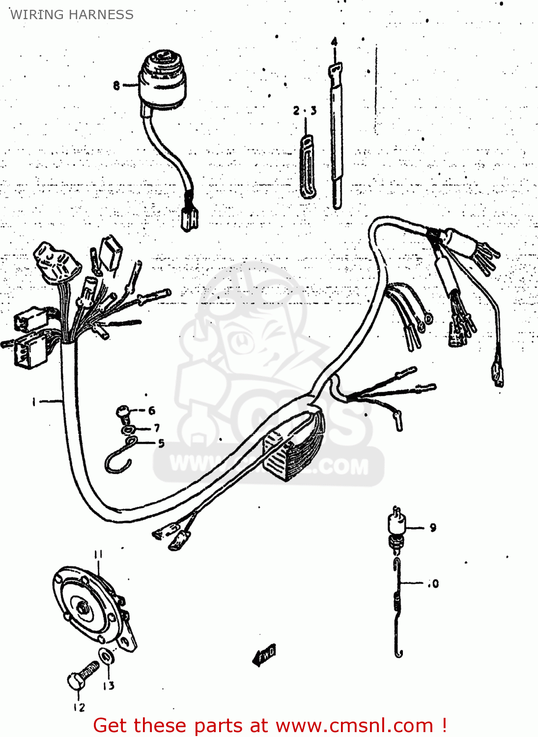 WIRING HARNESS GS425L 1979 (N) USA (E03)