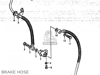 BRAKE HOSE - GS425L 1979 (N) USA (E03)