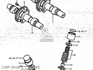 CAM SHAFT - VALVE - GS425L 1979 (N) USA (E03)