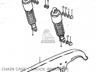 CHAIN CASE - SHOCK ABSORBER - GS425L 1979 (N) USA (E03)