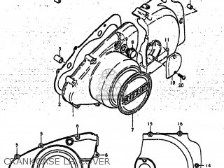 CRANKCASE LH COVER - GS425L 1979 (N) USA (E03)