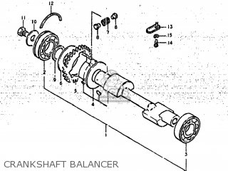CRANKSHAFT BALANCER - GS425L 1979 (N) USA (E03)