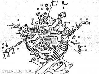 CYLINDER HEAD - GS425L 1979 (N) USA (E03)