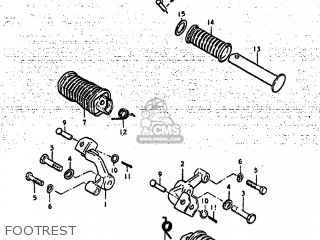 FOOTREST - GS425L 1979 (N) USA (E03)
