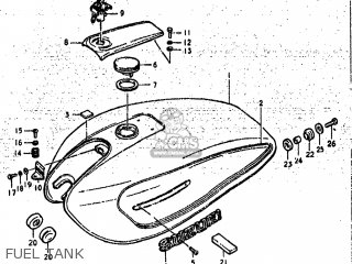 FUEL TANK - GS425L 1979 (N) USA (E03)