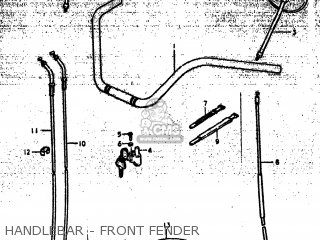 HANDLEBAR - FRONT FENDER - GS425L 1979 (N) USA (E03)