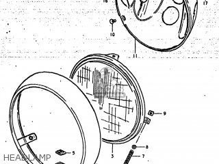 HEADLAMP - GS425L 1979 (N) USA (E03)