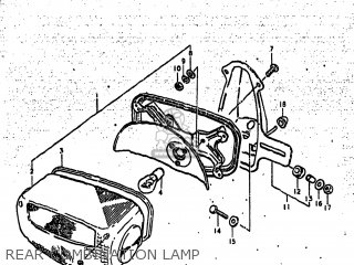 REAR COMBINATION LAMP - GS425L 1979 (N) USA (E03)