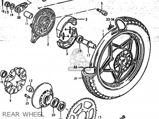 REAR WHEEL - GS425L 1979 (N) USA (E03)
