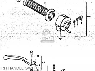 RH HANDLE SWITCH - GS425L 1979 (N) USA (E03)