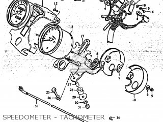SPEEDOMETER - TACHOMETER - GS425L 1979 (N) USA (E03)