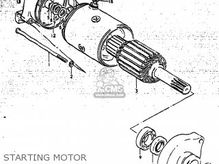 STARTING MOTOR - GS425L 1979 (N) USA (E03)